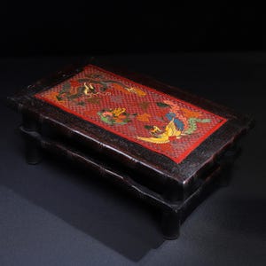 Chinese antique pure hand-carved exquisite rosewood dragon and phoenix pattern tea table coffee table,rare and precious,worth collecting