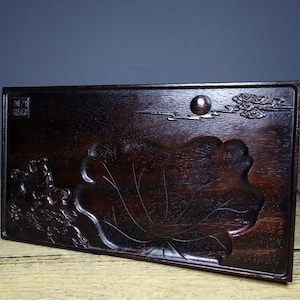 Chinese antique pure hand carved rosewood exquisite pattern tea tray,precious,fine workmanship,worth collecting