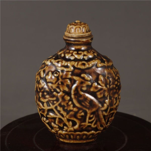 Ceramic glaze handmade exquisite snuff bottle ornaments