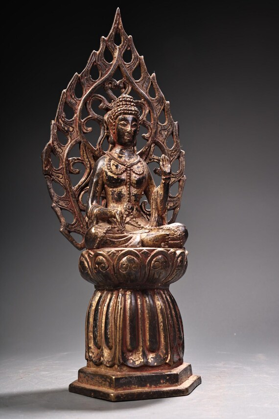 金銅仏 仏像 蓮の台座 金銅仏 仏像 蓮の台座 中国のアンティーク手作り
