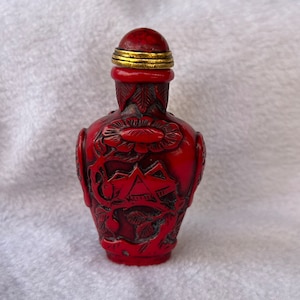 Collection turquoise carved exquisite pattern small bottle ornament,exquisite and rare