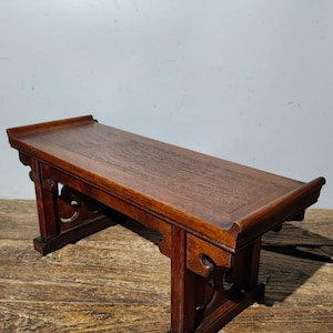 Chinese pure hand-carved rosewood small kang table ornament,exquisite and precious,worthy of collection and use