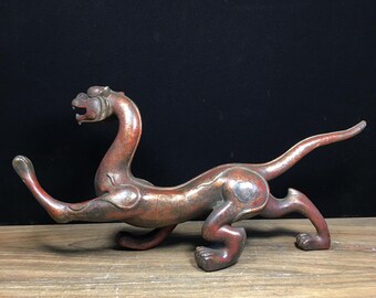 ブロンズ　置物　3578g 東な6-0909① Chinese Antique Hand Carved Exquisite and Rare Pure Copper