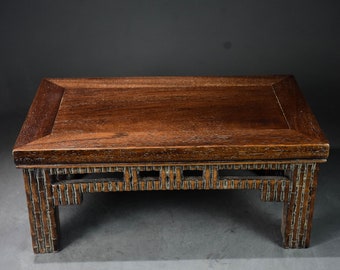 Chinese antique natural rosewood tea table coffee table statue is ancient and exquisite,hand carving is rare and precious