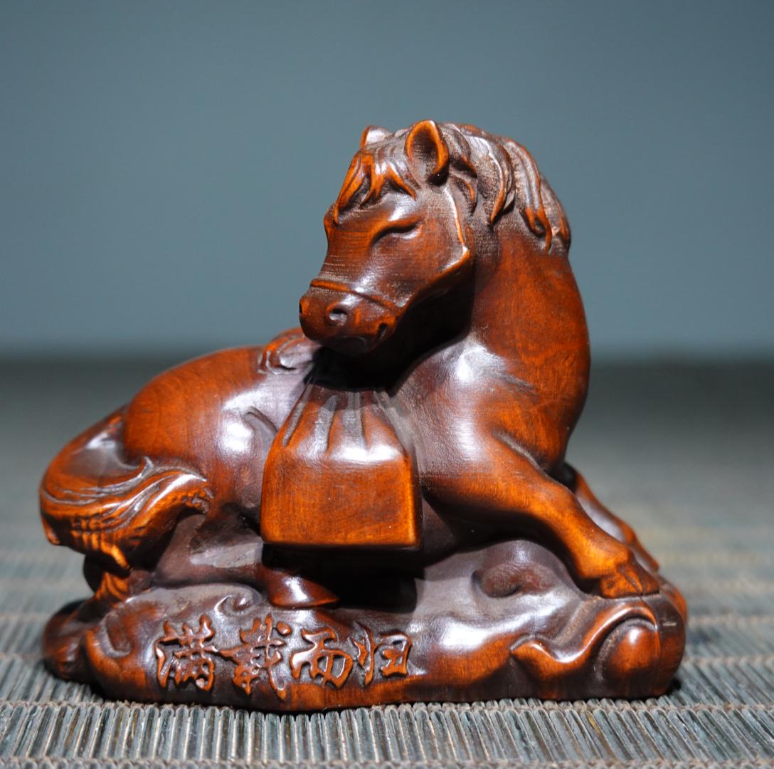 Wooden Horse Chinese Carved - Etsy
