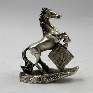 Exquisite Collection Chinese pure copper horse statue,Home Decor