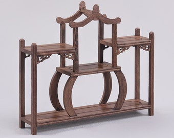 Chinese antique natural chicken wing wood Bogu shelf display stand pure hand-carved rare,exquisite and precious