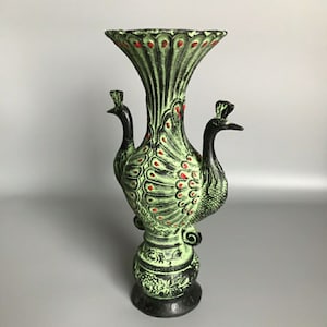 Chinese peacock vase - Etsy 日本