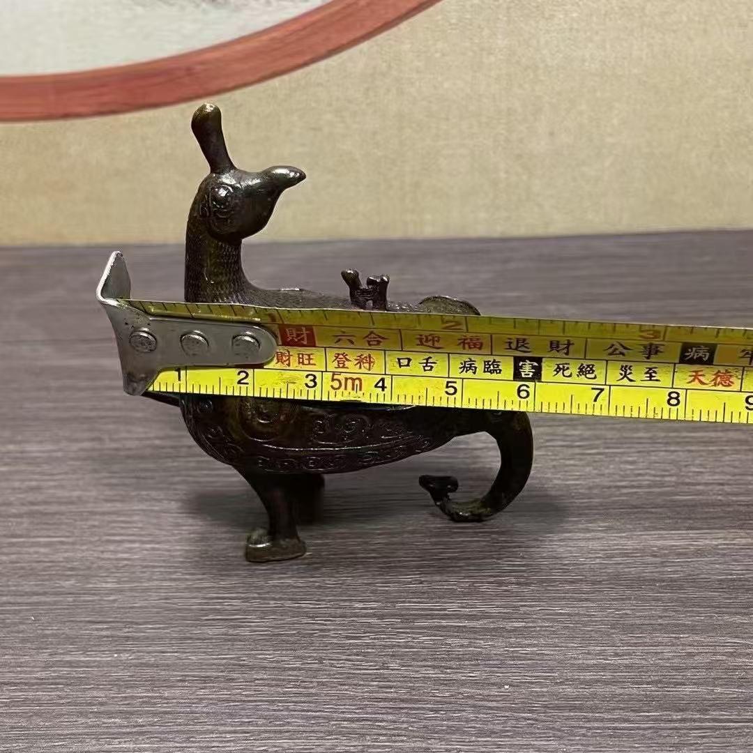 中国の手作り彫刻銅鳥像香炉装飾、収集可能で使用可能 - Etsy 日本