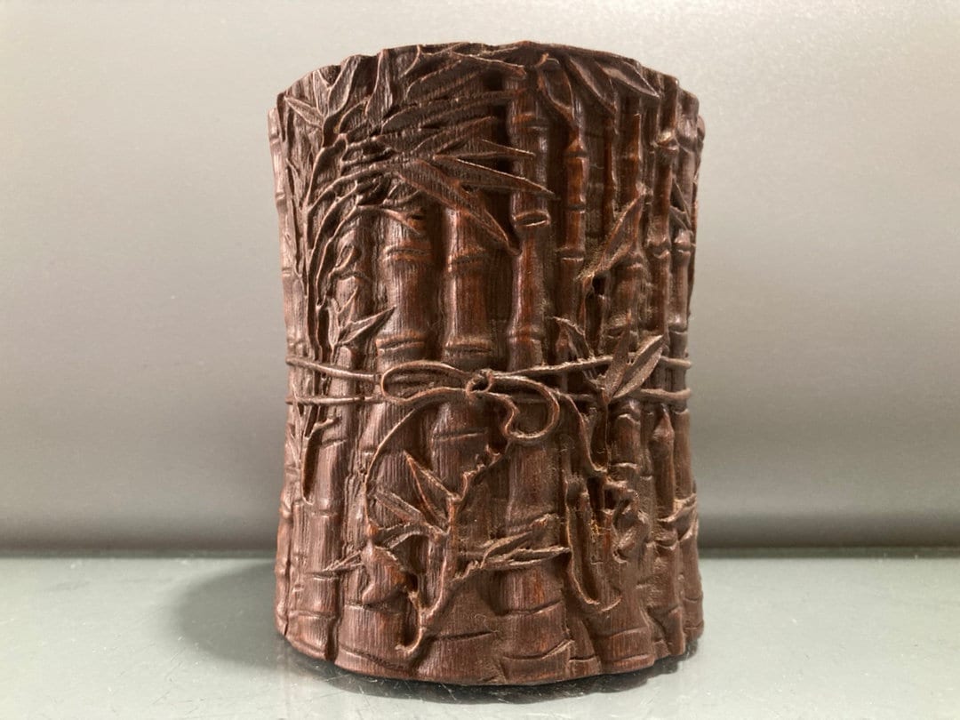 Ancien Carquois En Bambou – Pièce Ethnique Unique – Origine Inconnue