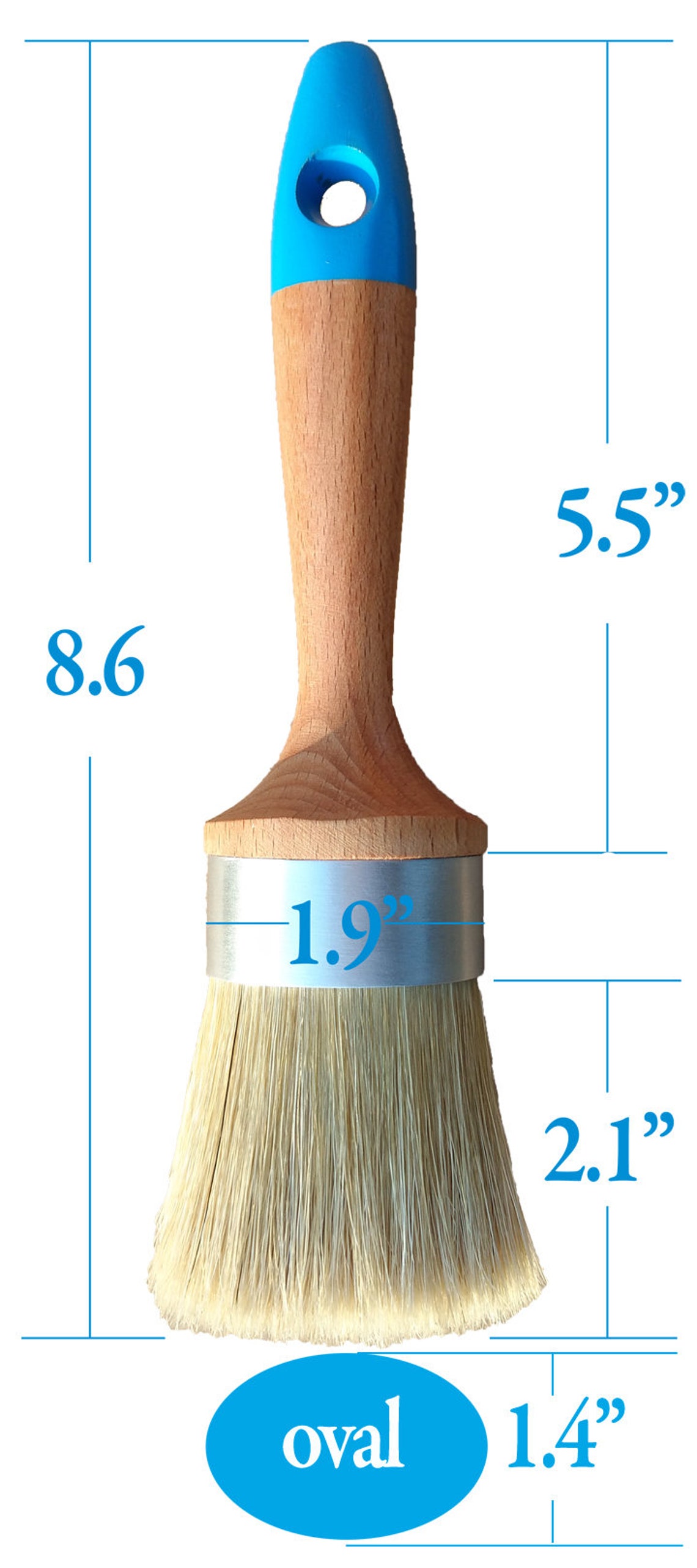 Chalk Paint Brushes 1 Medium Size & 1 Small Premium Quality Etsy
