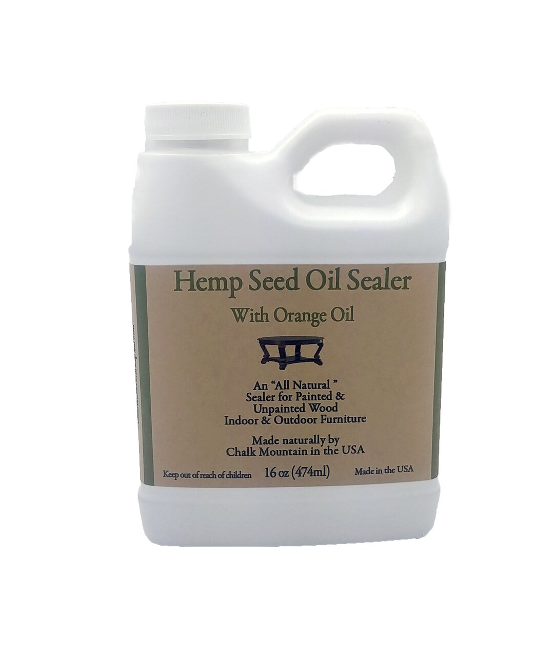 Hemp Seed Oil Sealer 16 Ounces Lightly Citrus Scented Hemp Oil Great