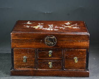 古代中国のアンティーク天然骨箱、純粋な手作り、絶妙な貴重な絵