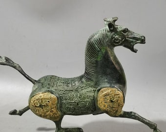 アンティークの金銅製馬とツバメの像、中国の装飾品 - Etsy 日本