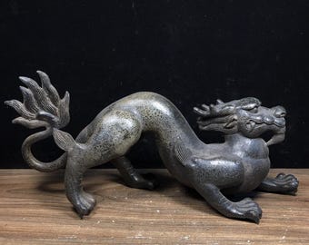 アジアのアンティークの純粋な手彫りの純銅製、銀メッキ、宝石を