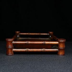 Chinesische antike Hand geschnitzte natürliche Rosenholz geschnitzte Ablageplatte, Teetablett Dekoration, exquisit und einzigartig