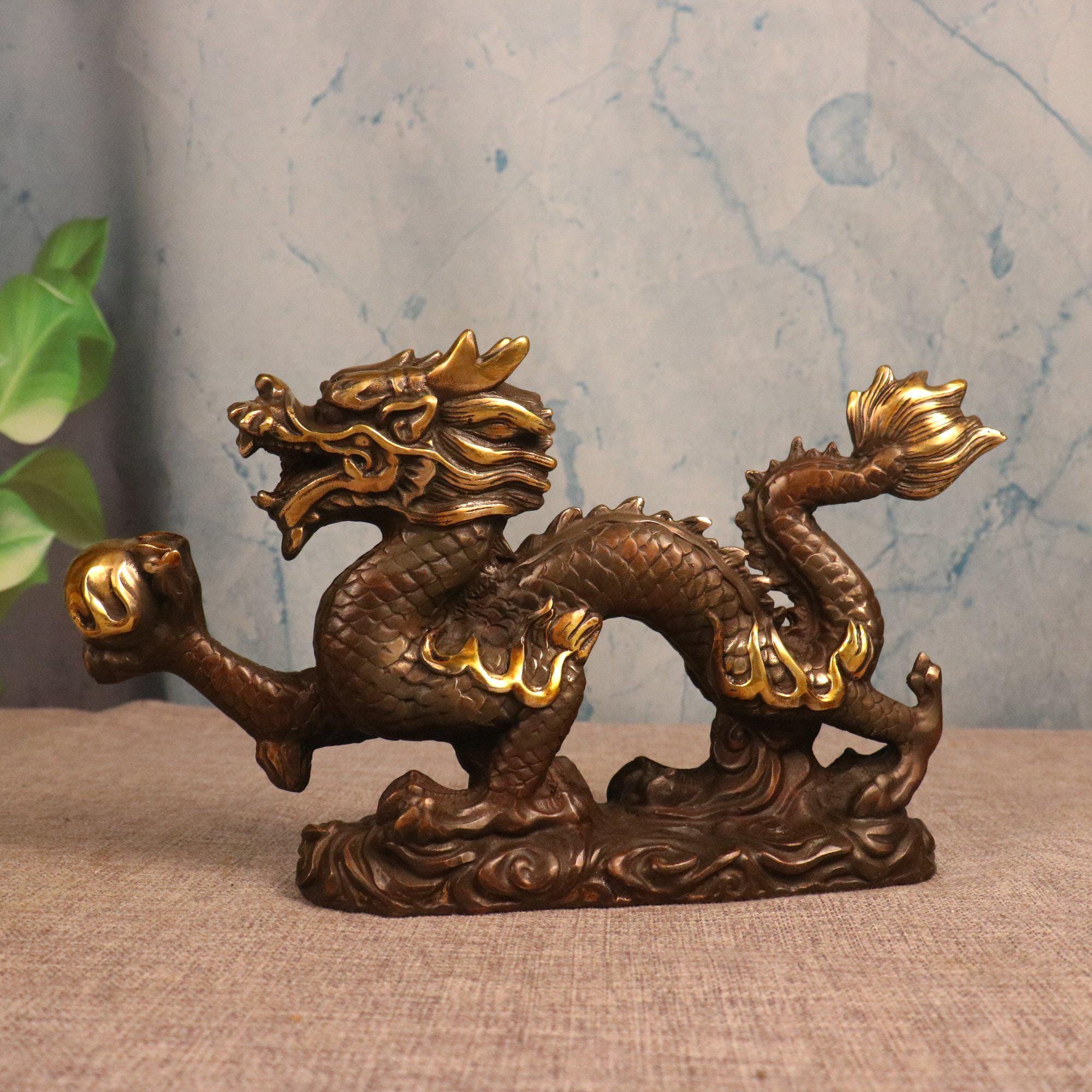 龍 陶器 骨董 アンティーク 時代物 ヴィンテージ アンティーク龍の彫刻品 レア 貴重 骨董品 龍 龍神 竜神 竜 陶器 彫刻