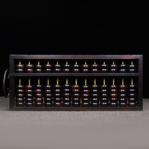 Collect exquisite and unique natural rosewood wrapped copper abacus ornaments,desktop and home decoration