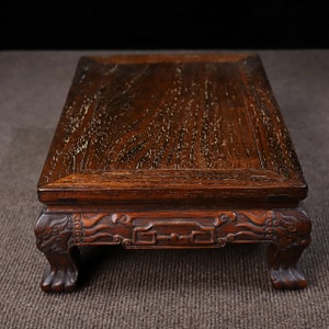 Chinese pure hand-carved exquisite natural rosewood tiger leg kang table,tea table,base  decoration,precious and unique