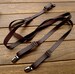 Wedding Suspender retro Leather Suspenders1.5cm width Mens Suspenders Party Suspenders Casual Suspenders.Dress Suspenders Gentleman belt 