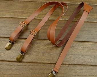Wedding Suspender retro Leather Suspenders 2.0cm width Mens Suspenders Party Suspenders Casual Suspenders.Dress Suspenders Gentleman belt