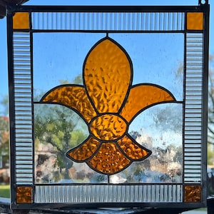 Fleur de Lis suncatcher