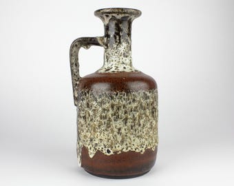 Ruscha 社製の西ドイツのビンテージ Fat Lava 花瓶。フォーム番号874