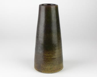 Vintage studio ceramic vase by Coswig, 60s-70s, East German Pottery - mid century