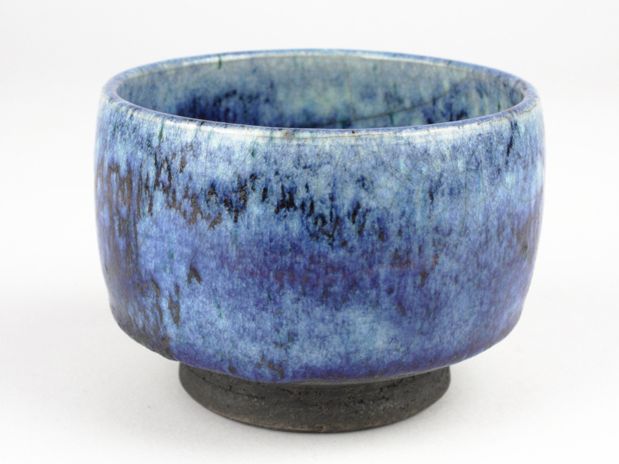 スタジオサイン入り陶器ボウル、青釉、西ドイツ陶器 - Etsy 日本