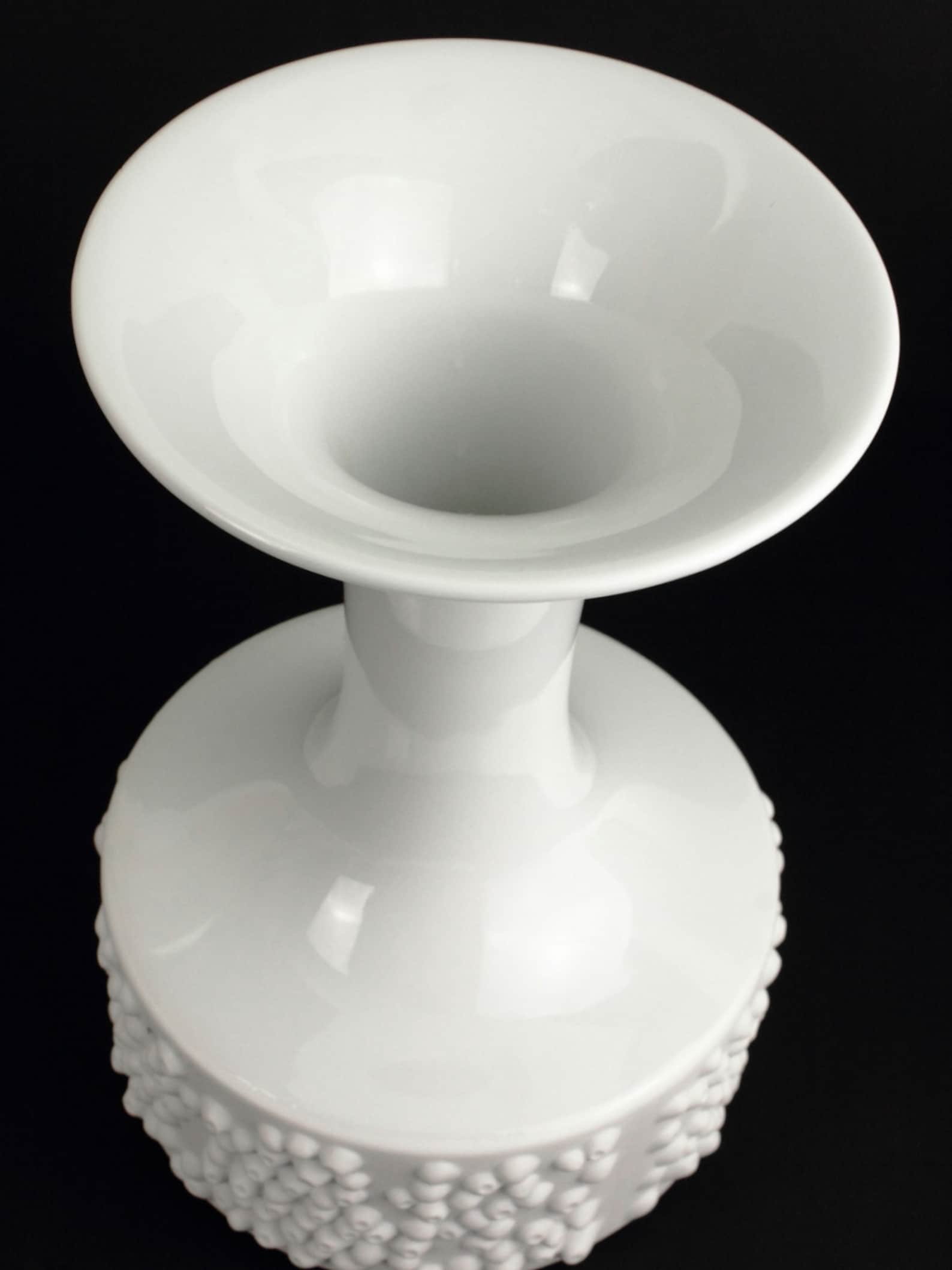 Vintage White Bisque Porcelain Vase by Königlich Pre. Tettau Etsy