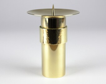 Mcm Kerzenhalter aus Messing, handgefertigt - 60er Vintage, Mid Century