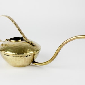 Emil Funk, Vintage Messing Gießkanne mit langem Auslauf, Neuruppin - Kunsthandwerk aus der DDR der 50er-60er Jahre