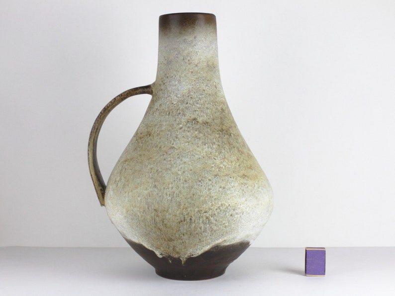 Ceramic Floor Vase By Carstens Atelie Cream Brown Ceramic Etsy