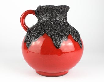 セラマーノ社製の西ドイツのビンテージ ファット ラバ花瓶。形状番号