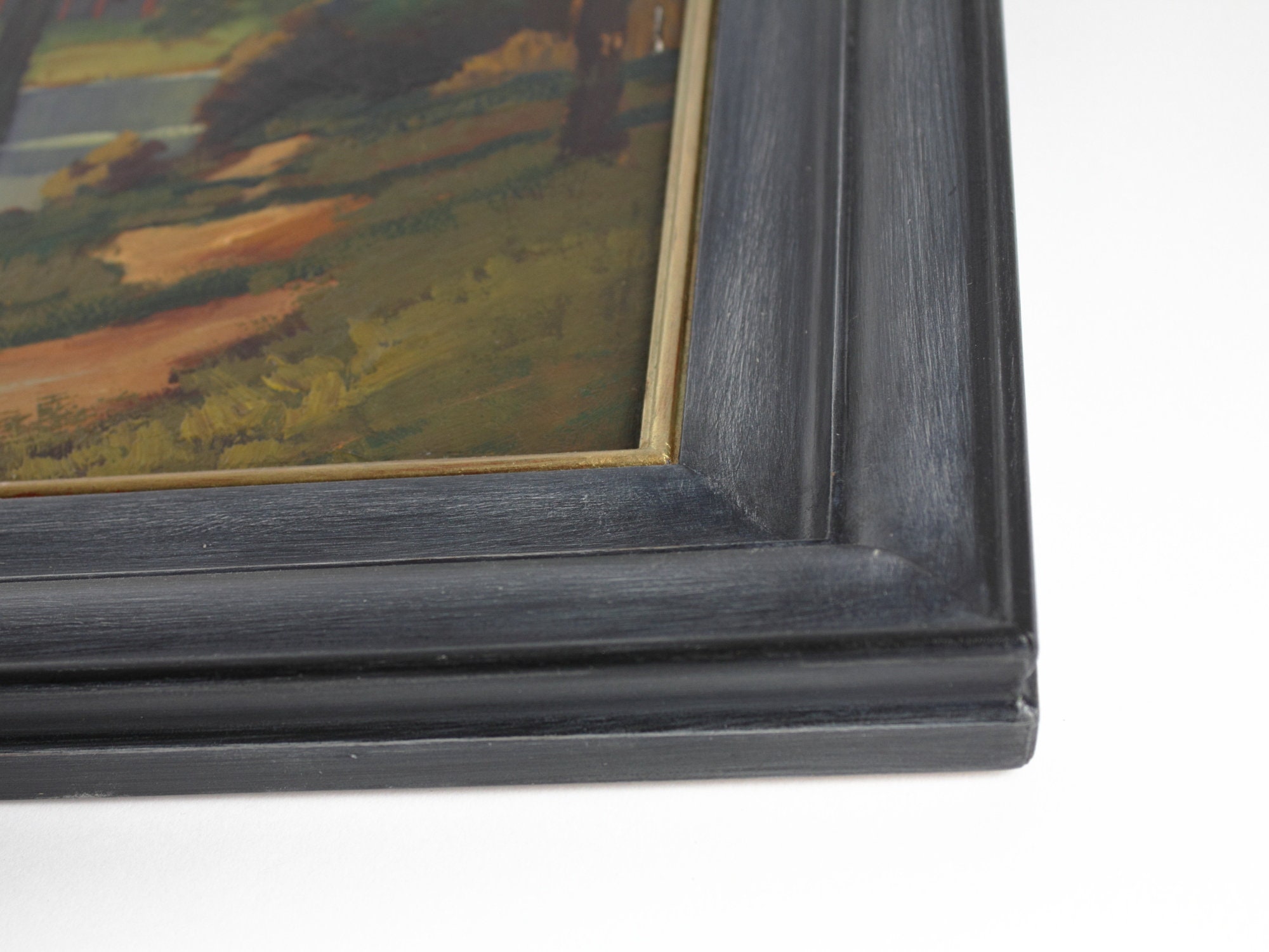 Signed Oil Painting by J. Petersen, Germany Early Mid Century