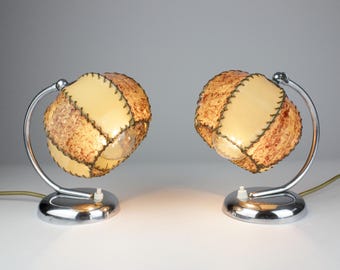 Pair of art deco table lamps, bedside lamp, West Germany 20s, excellent condition