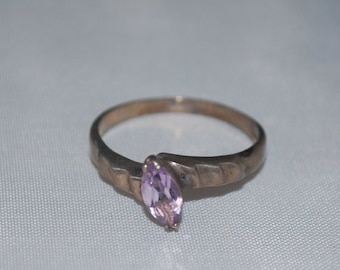 Sterling silver Amethyst ring size 8.75