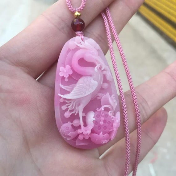 Jade rose necklace online