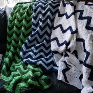 Extra Large Ripple Afghans