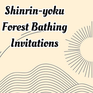 Shinrin-Yoku - Baden in het bos - Bossen - Therapeutische activiteitenkaarten bos - Bostherapie - Uitnodigingen - Mindfulness buitenshuis
