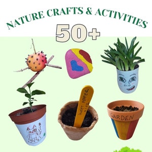 50+ Nature crafts & activities book (including woodland and garden) activity sheet download