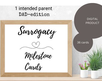 Surrogacy Milestone cards for intended dad | Surrogacy Milestone cards | Surrogacy | Surrogacy Gift | Surrogate Gift | Surrogacy Journey