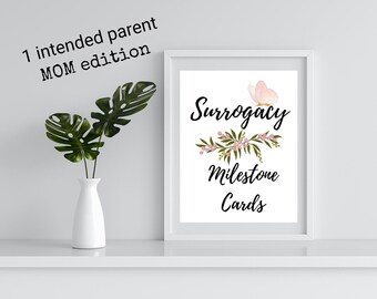Surrogacy Milestone cards | Surrogacy Milestone cards for intended mom | Surrogacy | Surrogacy Gift | Surrogate Gift