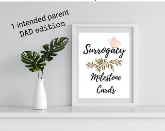 Surrogacy Milestone cards | Surrogacy Milestone cards for intended dad | Surrogacy | Surrogacy Gift | Surrogate Gift | Surrogacy Journey