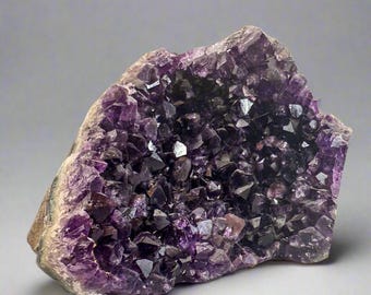 Amethyst Quarter Geode: Genuine Healing Crystal Decor, Crystal Jewelry Gift, Holiday Present For Her