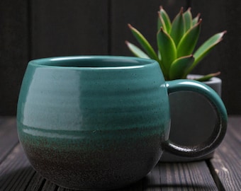 Elegante tazza in ceramica, tazza da caffè in ceramica di grande capacità, tazza fatta a mano