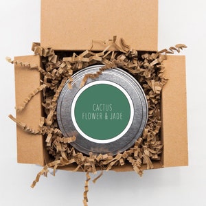 8 oz Cactus Flower & Jade Soy Candle