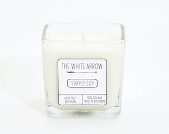10 oz Unscented Simply Soy Candle