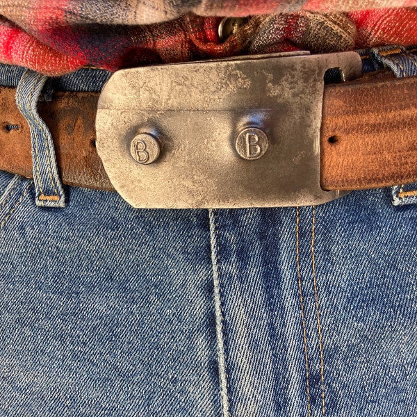 Bourbon barrel band belt buckle