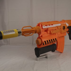 3D afgedrukt – stoom Punk ontwerp vat extensie voor Nerf demper/suppressorgenen